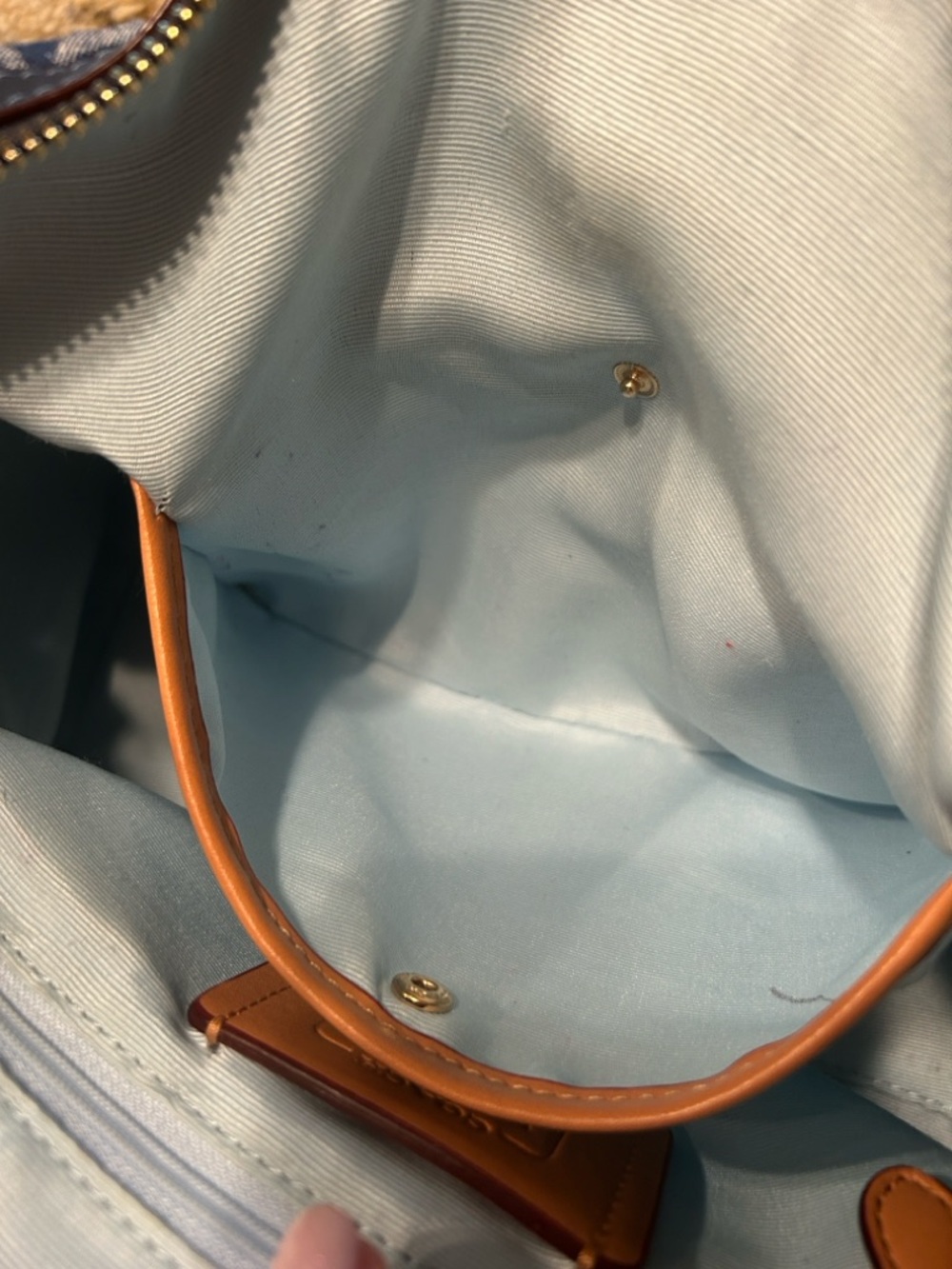 Large COACH Denim Rowan Satchel, EUC!! - Picture 10 of 10